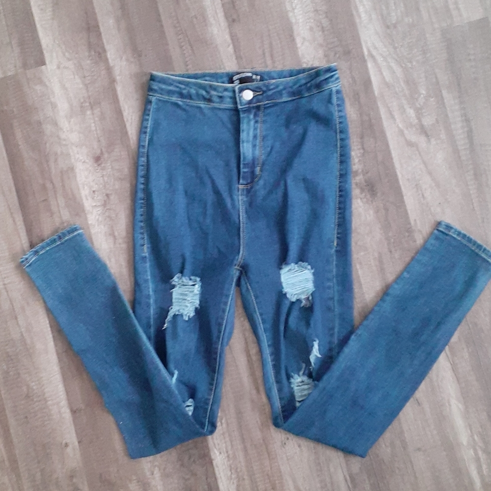 Pretty Little Thing HIGH Waisted Jeans - Picture 3 of 4